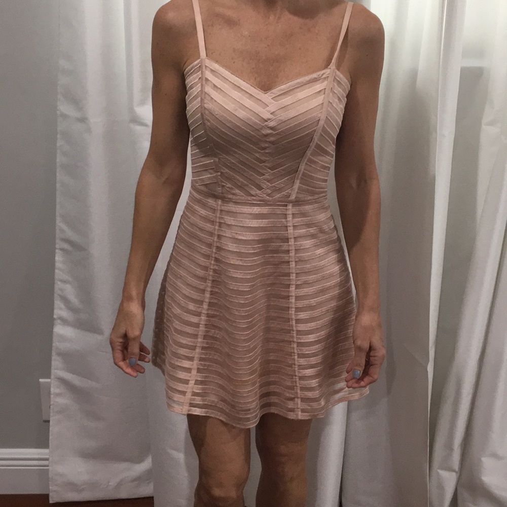 Bebe light peach dress